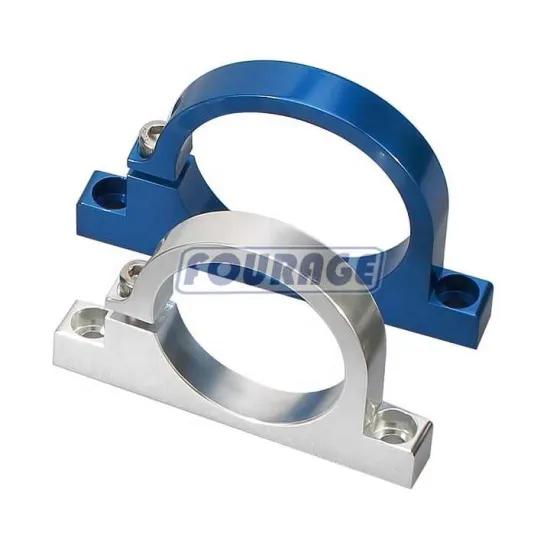Billet Aluminum Fuel Filter Bracket Clamp Mount 50MM ID for EFI Pumps