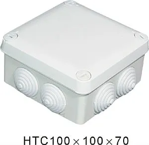 HTC 100*100*70mm ABS waterproof electrical junction box