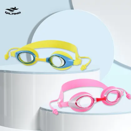 New Children's Waterproof Anti-Fog Swimming Goggles with Silicone Fashion Design