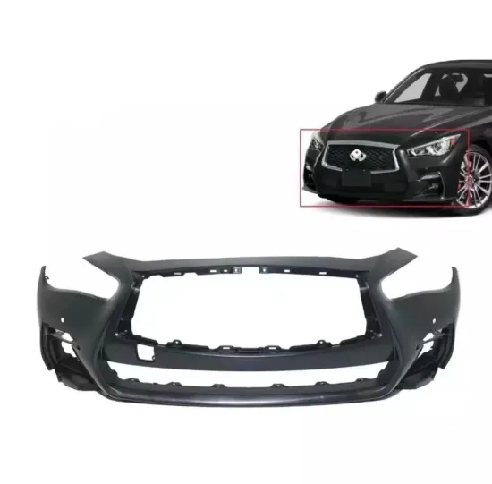 Sports Red Sport Q50 Front Bumper Kit - With or Without Sensor Holes