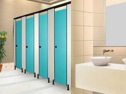 Fitness clubs phenolic resin fireproof aluminum toilet partition