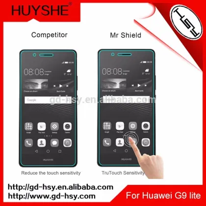 HUYSHE mobile phone accessories for Huawei G9 lite tempered glass screen protector for Huawei G9 lite