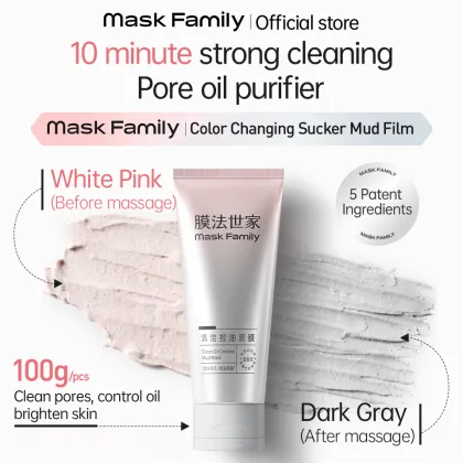 MASK FAMILY Pore Cleansing and Oil Control Charcoal Mud Mask