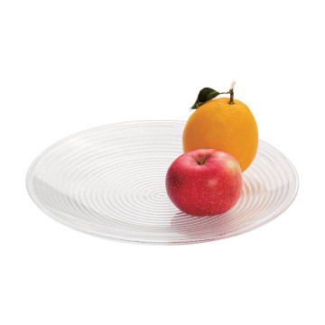 Piatto di snack in plastica rotondo in policarbonato per frutta secca