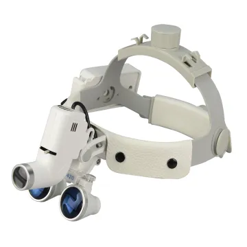 Professional Dental Loupes with Light: Surgical Magnifying Glasses (2.5x, 3.5x) - SRDM001D