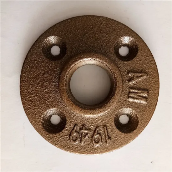malleable iron brass color 1/2 inch floor flange