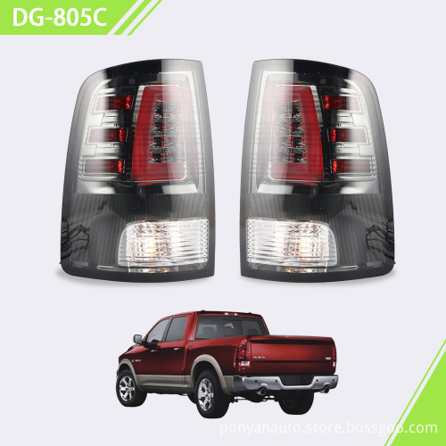 Diamond Quality Custom Tail Light for Dodge Ram 1500 & 2500 (2009-2018) - Clear+Smoke Lens