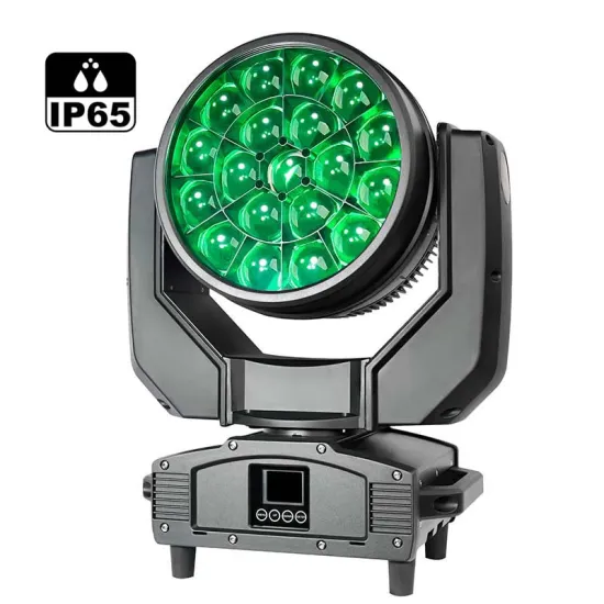 IP65 Waterproof Outdoor DMX RGBW LED Moving Head Light with 19x40W Zoom and Ring Control
