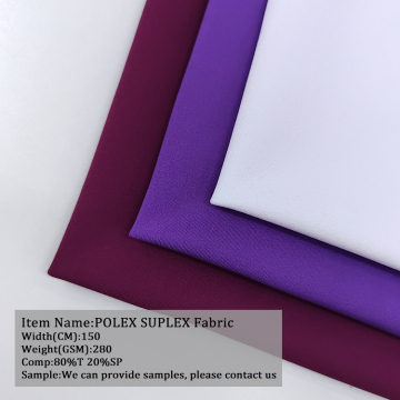 Hot Selling Polyester Knitted Elastic Polex Suplex Fabric