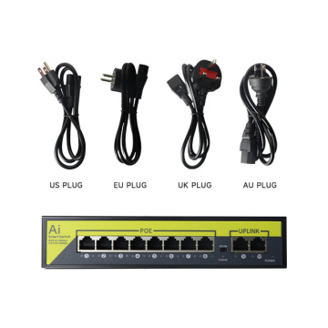 8+2ports Network Poe Switch для видео дверного телефона