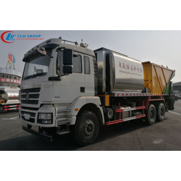 ใหม่ล่าสุด SHACMAN 20CBM Synchronous Chip Sealing Truck