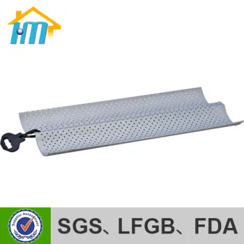 wholesales 10 Channels Aluminum Baguette Pan With Teflon