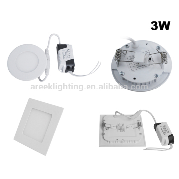 3 year warranty CE high quality led panel light 3w