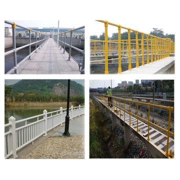 Alta resistência fibra de vidro FRP Railing Handrail Guardrail