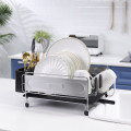 Rost -Proof Large Dish Rack mit Abflussbrett