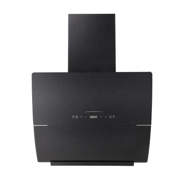 Touch Switch Black Paint Tempered Glass Rangehood with LED Lighting