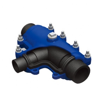 Plastic pipe fittings dci pvc pipe repair tee clamp
