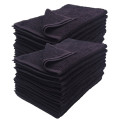 beach proof hair salon cotton towel black towel