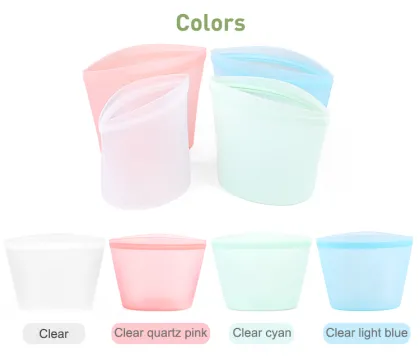 Silicone Food Storage Bags Reusable Food Pouches