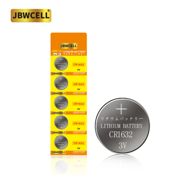 High Capacity 3V Lithium Coin Cell Battery CR1632