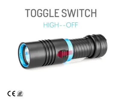 Underwater Rechargeable Diving Flashlight Wit Strap