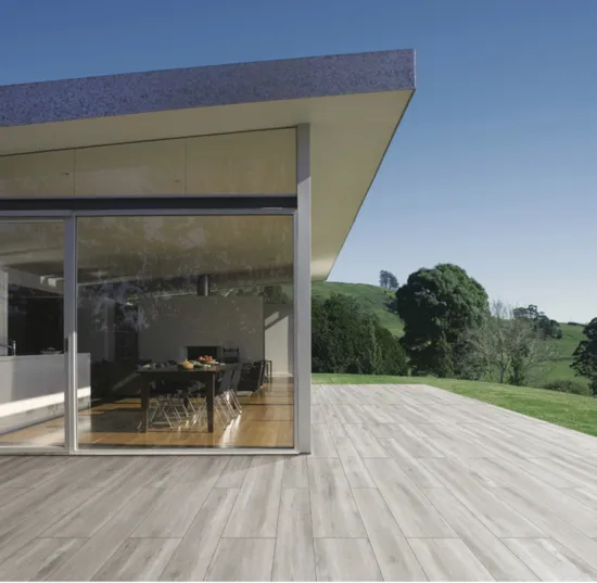 Foshan China Anti Slip Outdoor Porcelain Tile Wood Flooring 200x1200mm