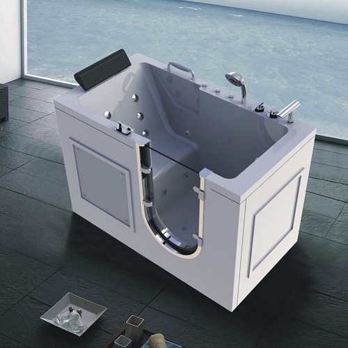 Bagno basso con doccia multiuso piccolo vasca profonda con sedile