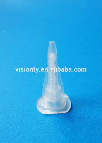Precision round mouth VMA3.0-0.8s static mixer nozzle/sealant cartridge nozzle
