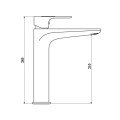 Tall Single manch Basin Tap Panneau