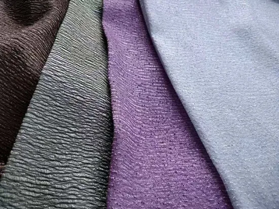 100% Polyester Plisse Two Tone Satin