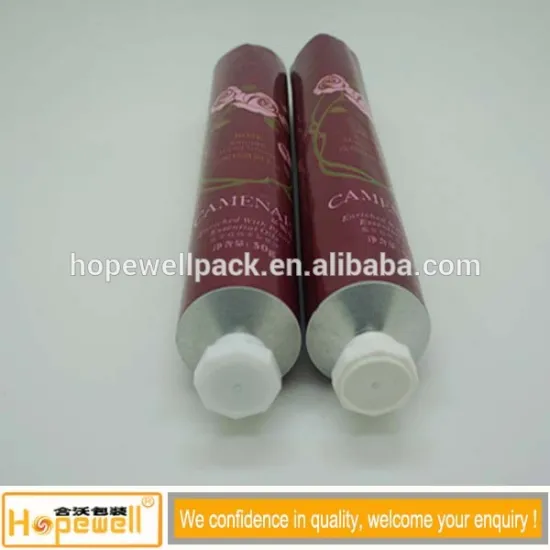 Guangzhou collapsible aluminum tubes cosmetic packaging tube 30ml