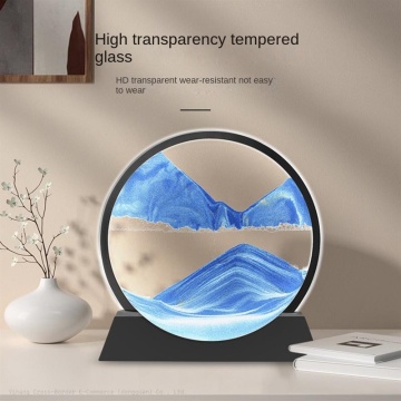 3D Dynamic Hourglass Lamp: Quicksand Painting Night Light for Decompression