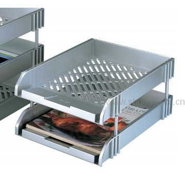 N812Y Silver Document Tray 2 tiers A4