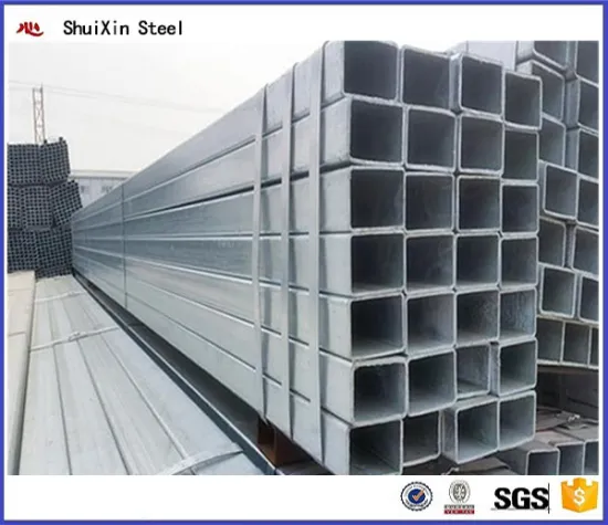Q195 Mild Carbon Square Welded Galvanized Steel Tube Manufacturer for greenhouse