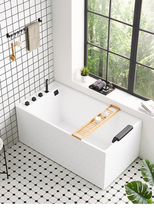 Japanes Style Movable Vertical Rectangular Mini Bathtub