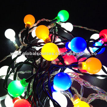 Christmas ball lights with multiple-color
