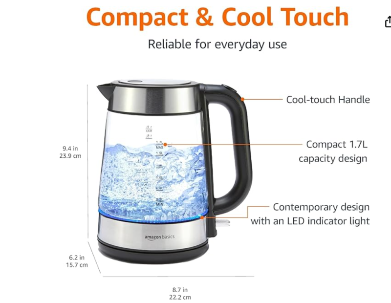 Electric teapot and kettle