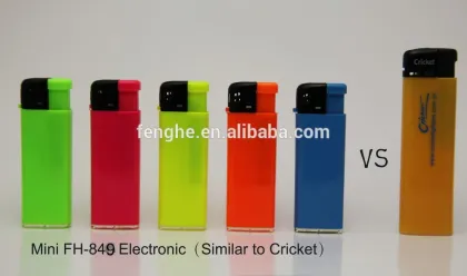 similar to Cricket mini refillable electronic cigarette lighter with ISO9994 miniFH-849