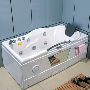 59-Inch Freestanding Massage Whirlpool Bathtub with Waterfall - Hot Sale Outdoor Apartment Use