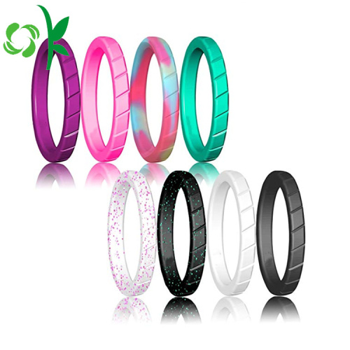 Meilleure qualité belle bague femme en silicone Fashon Soft Rings