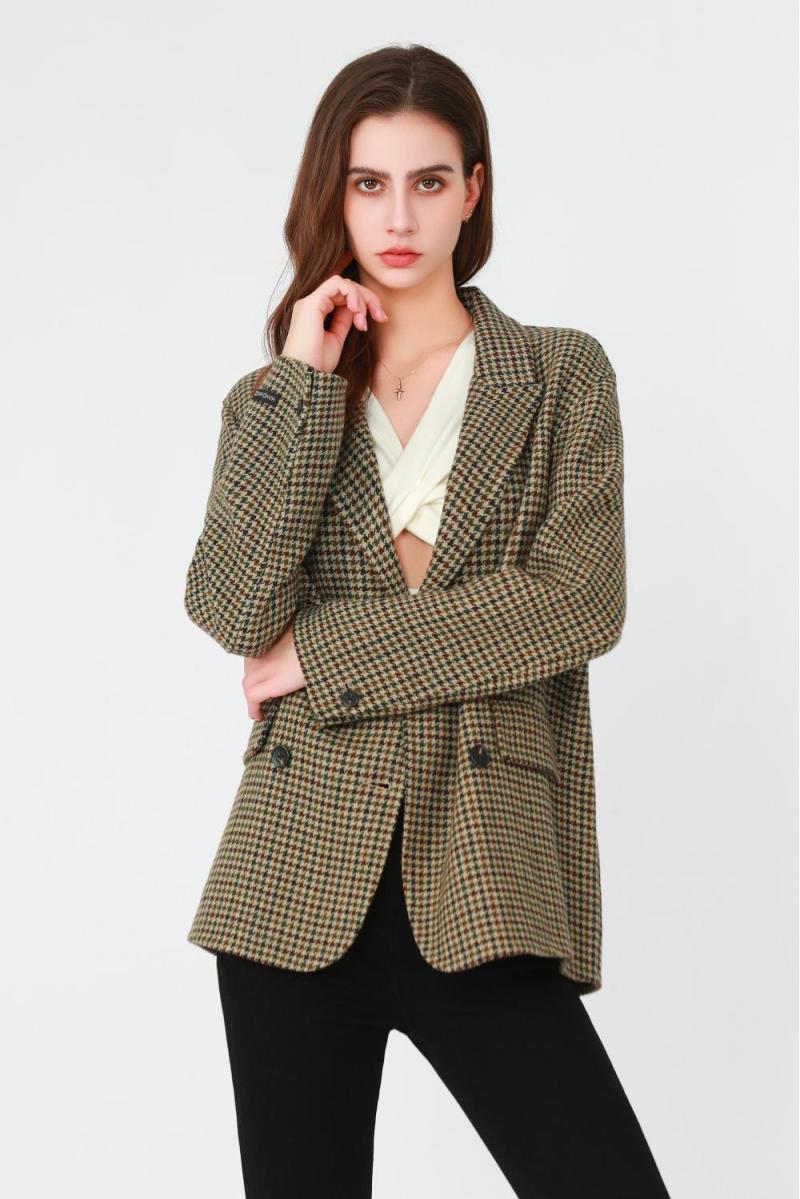 Lady's Checkered Suit Coat