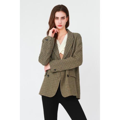 Ladies Suit  Lady's Checkered Suit Coat Manufactory