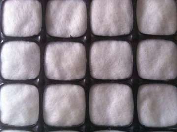 PP Biaxial Geogrid Composite With Nonwoven Geotextile By Welding