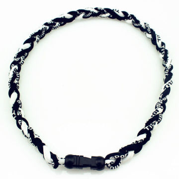 Braided Tornado Titanium Sports Ion Necklace  Bjb-bn001