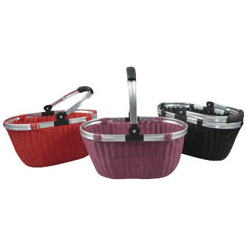 Wholesale handwoven picnic basket with aluminum alloy handle