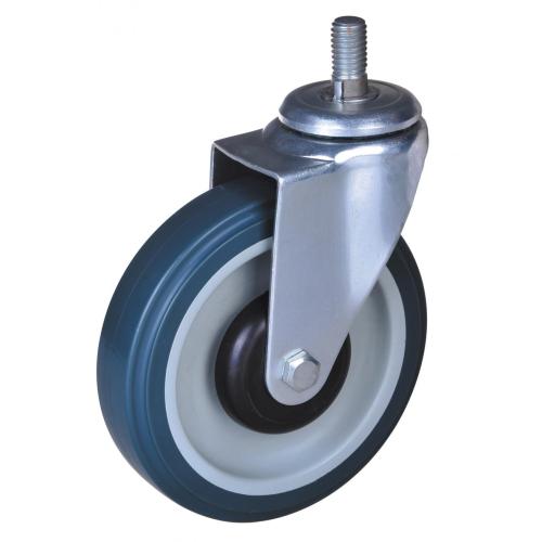 5-tums PP / TPE-hiss Swivel Caster