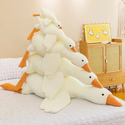 Big White Goose and Poor Duck Graphic Doll Pillow: A Unique Bodhisattva Duck Gift