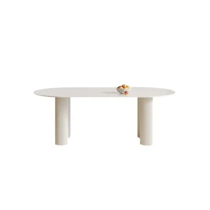 Extendable sintered dining table