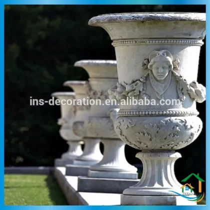 Garden decorative vases and urns