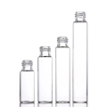 Tubo de traço por atacado mini garrafas de bomba de perfume de vidro de vidro 1ml 2ml 5ml 10ml para recipiente de óleo de perfume de cuidados pessoais